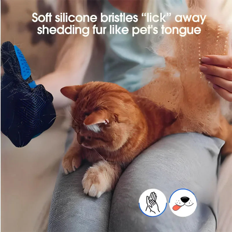 Pet Grooming & De-shedding Glove
