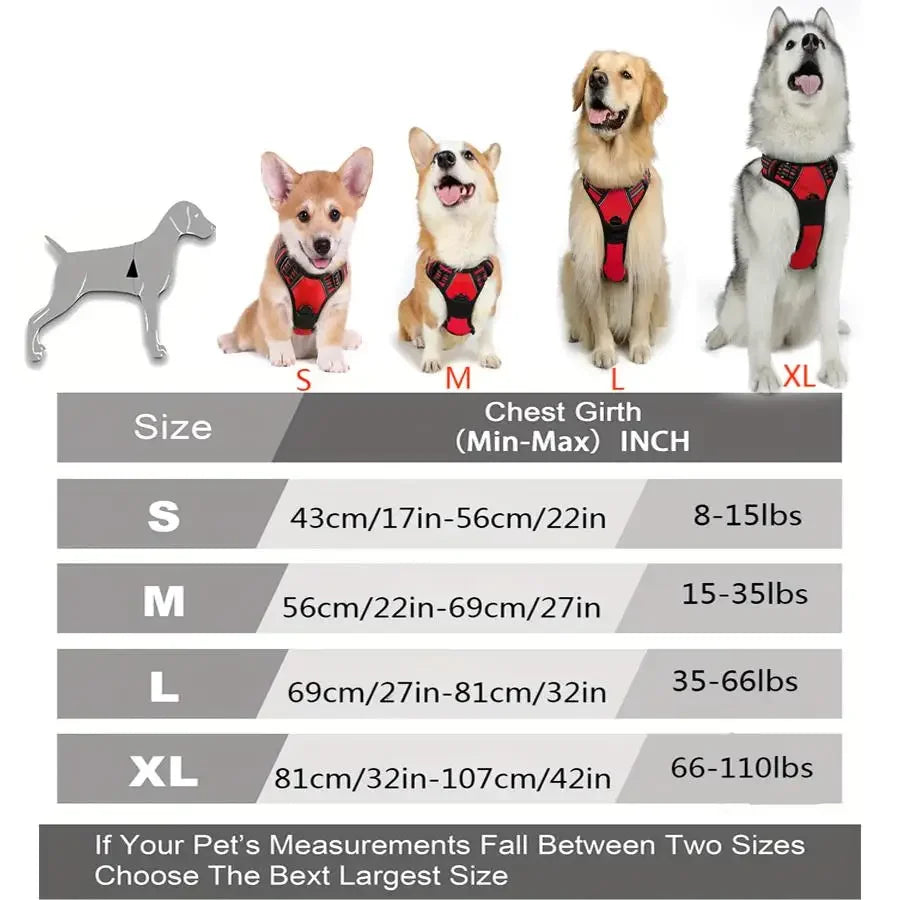 🐕 Heavy Duty No-Pull Dog Harness