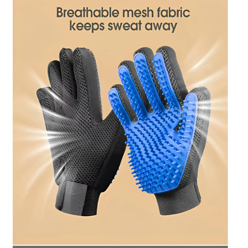Pet Grooming & De-shedding Glove