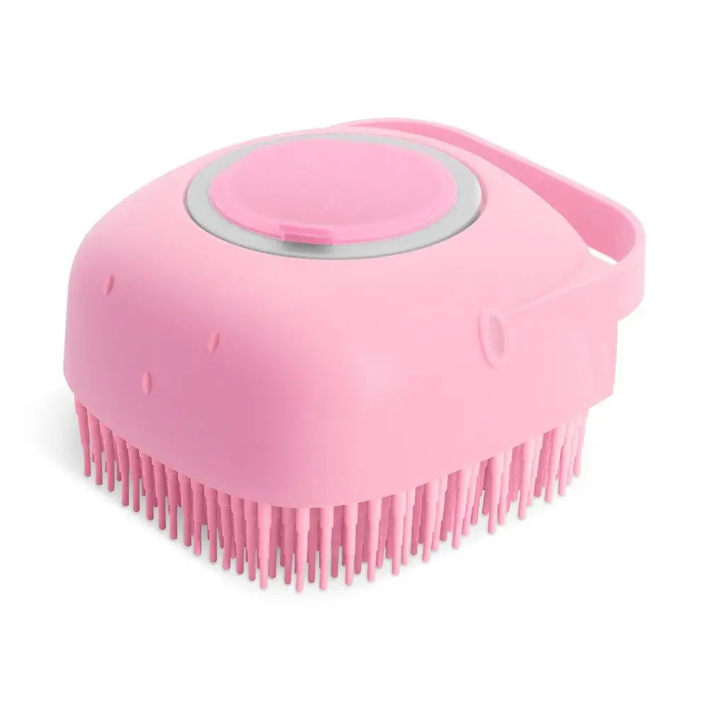 🛁 Pet Shampoo Brush & Bath Scrubber
